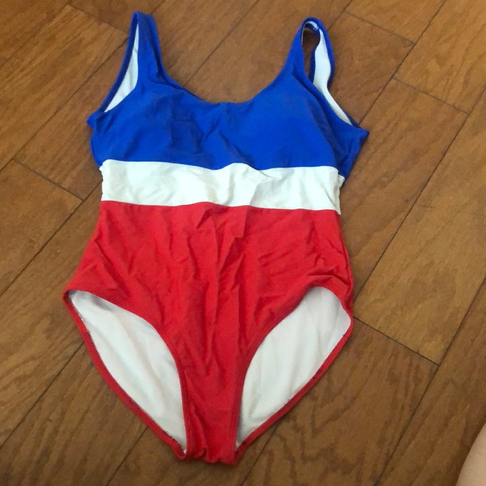 Janela Bay Red White & Blue Swimsuit M